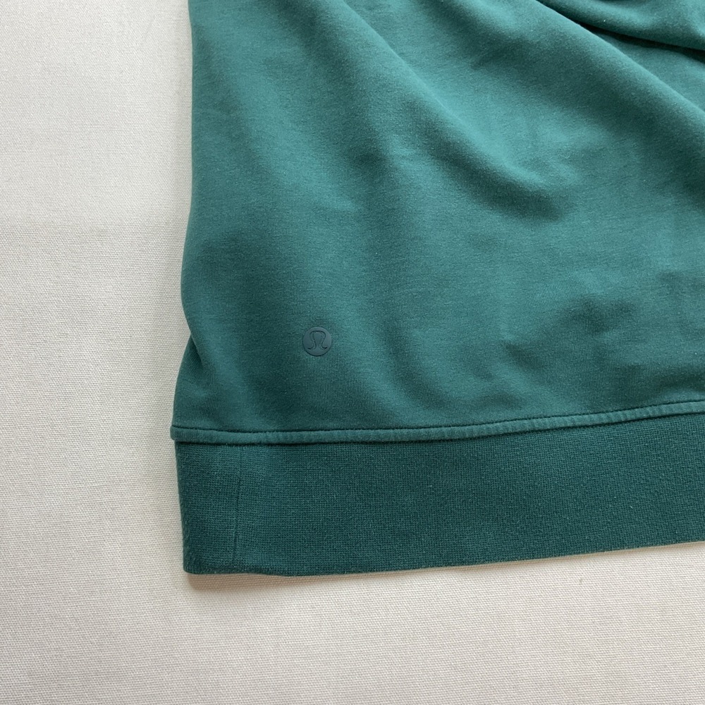 Lululemon Mens City Sweat Pullover Hoodie Green Sz L LM3AUPS Raglan Activewear - Picture 4 of 7